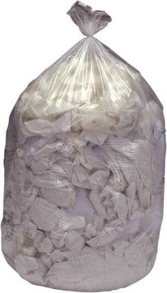 Ability One - 15 Gal Capacity, 0.35 mil Thick, Heavy-Duty Trash Bags - Hexene Resins, Flat Pack Dispenser, 24" Wide x 32" High, Clear - Exact Tool & Supply
