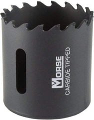 M.K. MORSE - 2-1/4" Diam, 1-15/16" Cutting Depth, Hole Saw - Carbide-Tipped Saw, Toothed Edge - Exact Tool & Supply
