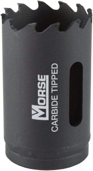M.K. MORSE - 7/8" Diam, 1-15/16" Cutting Depth, Hole Saw - Carbide-Tipped Saw, Toothed Edge - Exact Tool & Supply