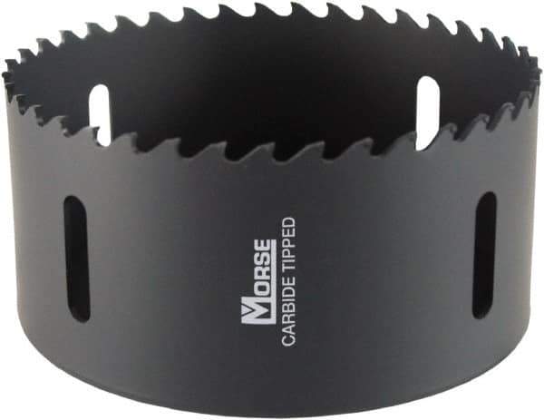 M.K. MORSE - 5-1/2" Diam, 1-15/16" Cutting Depth, Hole Saw - Carbide-Tipped Saw, Toothed Edge - Exact Tool & Supply