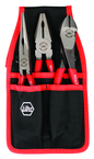 Soft Grip Pliers Belt Pack Pouch Set with High Lev; Combo & Long Nose in Belt Pack Pouch. 3 Pc. Set - Exact Tool & Supply