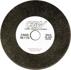 Camel Grinding Wheels - 4" 36 Grit Zirconia Alumina Cutoff Wheel - 1/16" Thick, 1/4" Arbor, 19,100 Max RPM - Exact Tool & Supply