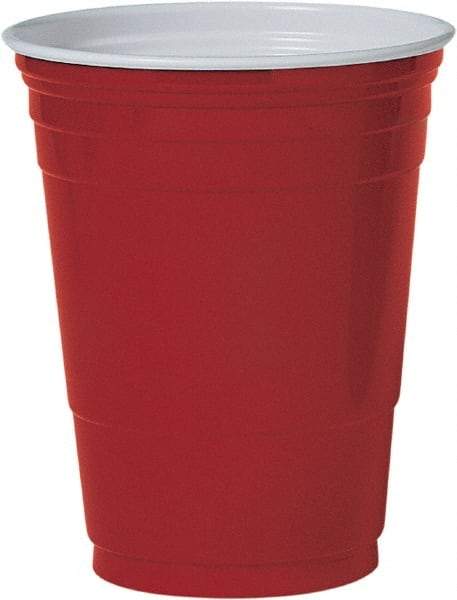 Solo - Plastic Party Cold Cups, 16 oz - Red - Exact Tool & Supply