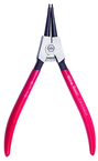Straight External Retaining Ring Pliers 1/8 - 3/8" Ring Range .035" Tip Diameter with Soft Grips - Exact Tool & Supply