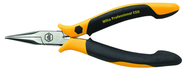 Short Snipe (Chain) Nose Straight; Serrated Jaw Pliers ESD Safe Precision - Exact Tool & Supply