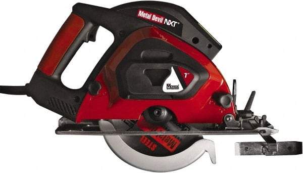 M.K. MORSE - 9 Amps, 7" Blade Diam, 3,500 RPM, Electric Circular Saw - 6' Cord Length, 20mm Arbor Hole, Right Blade - Exact Tool & Supply