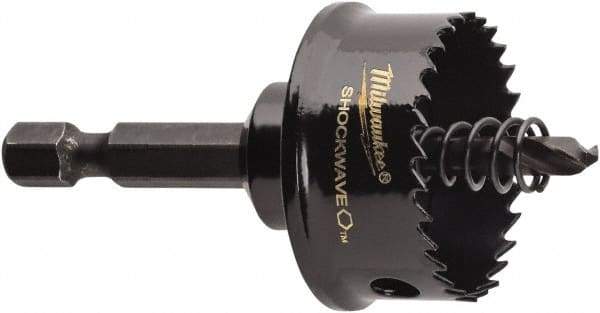 Milwaukee Tool - 7/8" Diam, 5/8" Cutting Depth, Hole Saw - Bi-Metal Saw, Toothed Edge - Exact Tool & Supply