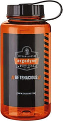Ergodyne - 0.25 Gal Water Bottle Pouch - Plastic, Orange - Exact Tool & Supply