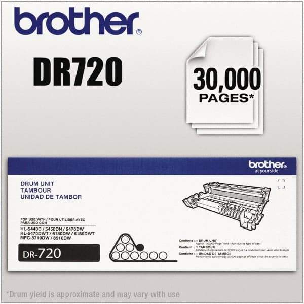 Brother - Black Drum Unit - Use with Brother DCP-8110DN, 8150DN, 8155DN, HL-5440D, 5450DN, 5470DW, 5470DWT, 6180DW, 6180DWT, MFC-8510DN, 8710DW, 8810DW, 8910DW, 8950DW, 8950DWT - Exact Tool & Supply