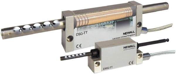 Newall - 96" Max Measuring Range, 5 & 10 µm Resolution, 106" Scale Length, Inductive DRO Linear Scale - 10 µm Accuracy, IP67, 11-1/2' Cable Length, Series DSG-TT - Exact Tool & Supply