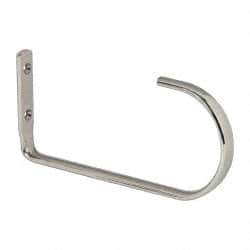 Sugatsune - 5/8" Wide x 7-1/16" High x 15/64" Thick, Overhead Hook - 3-9/32" Projection, Polished - Exact Tool & Supply