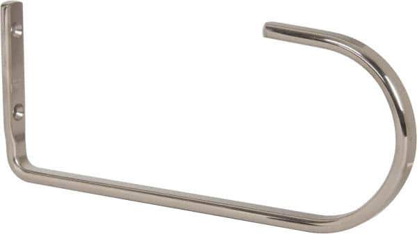 Sugatsune - 45/64" Wide x 10-1/4" High x 5/16" Thick, Overhead Hook - 4-5/16" Projection, Polished - Exact Tool & Supply