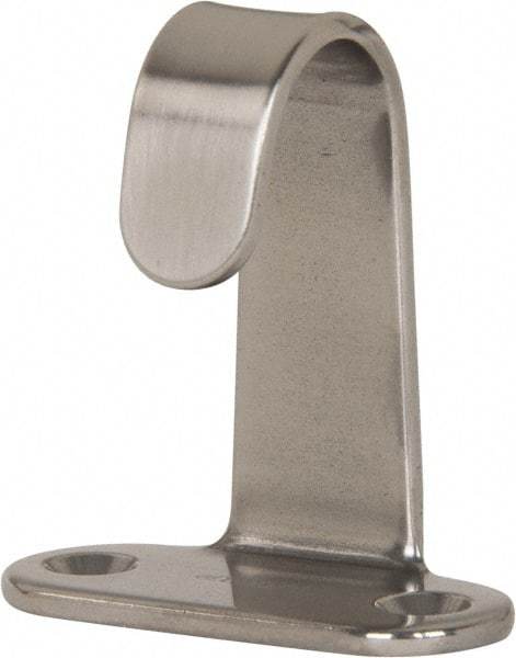Sugatsune - 7/8" Wide x 0.0980" Thick, Flat Hook - 1-7/8" Projection, Polished - Exact Tool & Supply
