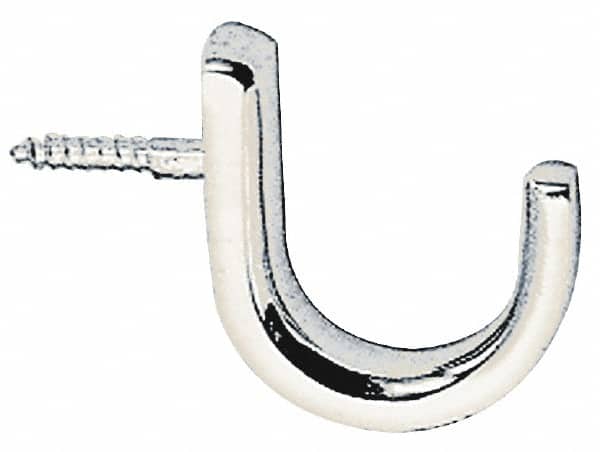 Sugatsune - Coat & Hat Hooks; Type: Coat & Hat Hook ; Projection: 7/8 (Inch); Width (Inch): 11/32 ; Height (Inch): 1-7/16 ; Finish/Coating: Polished ; Thickness: 5/32 (Inch) - Exact Tool & Supply