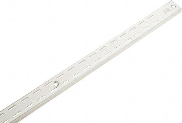 Knape & Vogt - Anachrome Steel Coated Double Slot Standard Bracket - 48" Long - Exact Tool & Supply