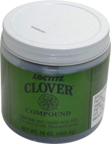 Loctite - 1 Lb Water Soluble Compound - Compound Grade Very Fine, 220 Grit, Black & Gray, Use on General Purpose - Exact Tool & Supply