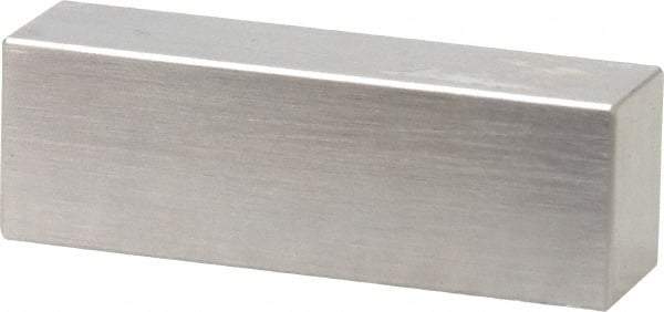Mitutoyo - 0.45" Rectangular Steel Gage Block - Accuracy Grade 0, Includes Certificate of Inspection - Exact Tool & Supply