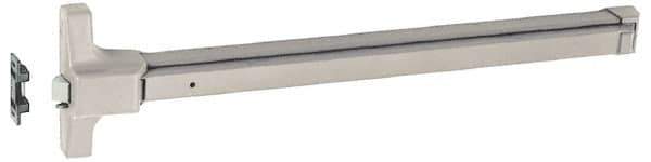 Yale - 36" Long Panic Rated, Series 7100 Exit Device Flatbar - Brushed Stainless (32D), Grade 1 - Exact Tool & Supply