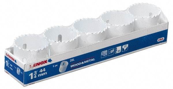 Lenox - 1-3/4" Diam, 1-1/2" Cutting Depth, Hole Saw - Bi-Metal Saw, Toothed Edge - Exact Tool & Supply