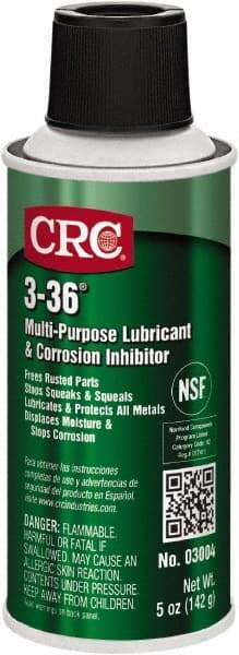 CRC - 6 oz Aerosol Can Lubricant - Clear Blue-Green, -50°F to 250°F, Food Grade - Exact Tool & Supply