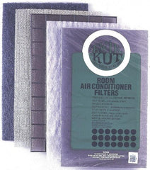 PrecisionAire - 15" High x 24" Wide x 3/8" Deep, Aluminum Air Filter Media Pad - MERV 4, 20 to 30% Capture Efficiency, 60 to 80 Arrestance Efficiency, 300 Max FPM, 180°F Max, Use with Window Air Conditioners - Exact Tool & Supply