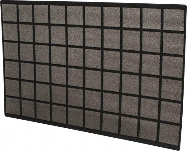 PrecisionAire - 15" High x 24" Wide x 1/4" Deep, Foam Air Filter Media Pad - MERV 4, 20 to 30% Capture Efficiency, 60 to 80 Arrestance Efficiency, 300 Max FPM, 180°F Max, Use with Window Air Conditioners - Exact Tool & Supply
