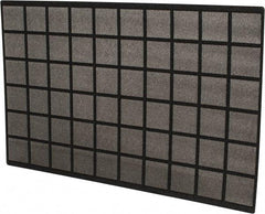 PrecisionAire - 15" High x 24" Wide x 1/4" Deep, Foam Air Filter Media Pad - MERV 4, 20 to 30% Capture Efficiency, 60 to 80 Arrestance Efficiency, 300 Max FPM, 180°F Max, Use with Window Air Conditioners - Exact Tool & Supply