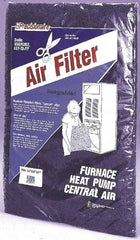 PrecisionAire - 20" High x 25" Wide x 1" Deep, Neoprene Coated Natural Hair Air Filter Media Pad - MERV 4 - Exact Tool & Supply
