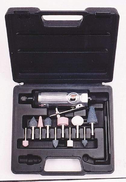 Universal Tool - 18 CFM, Straight Die Grinder Kit - 6.2 bar Air Pressure, 90 psi Air Pressure - Exact Tool & Supply