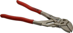 Knipex - 10" OAL, Pipe Wrench Tongue & Groove Pliers - Smooth Smooth Jaws, Standard Head - Exact Tool & Supply