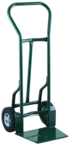 Shovel Nose Fright, Dock and Warehouse 900 lb Capacity Hand Truck - 1- 1/4" Tubular steel frame robotically welded - 1/4" High strength tapered steel base plate -- 10" Solid Rubber wheels - Exact Tool & Supply