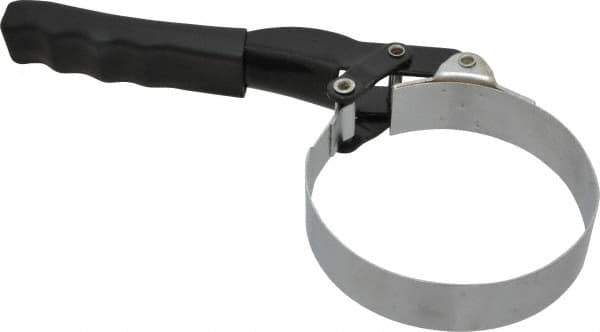Plews - 3-1/2 to 3-7/8" Diam, Standard Handle Large Oil Filter Wrench - Steel, For Use with Filters from 3-1/2 to 3-7/8" - Exact Tool & Supply