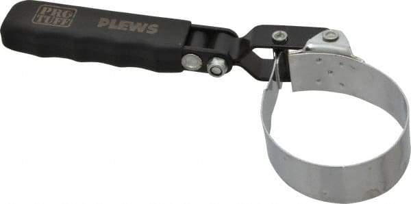 Plews - 2-1/4 to 2-9/16" Diam, Swivel Handle CompactOil Filter Wrench - Steel, For Use with Filters from 2-1/4 to 2-9/16" - Exact Tool & Supply