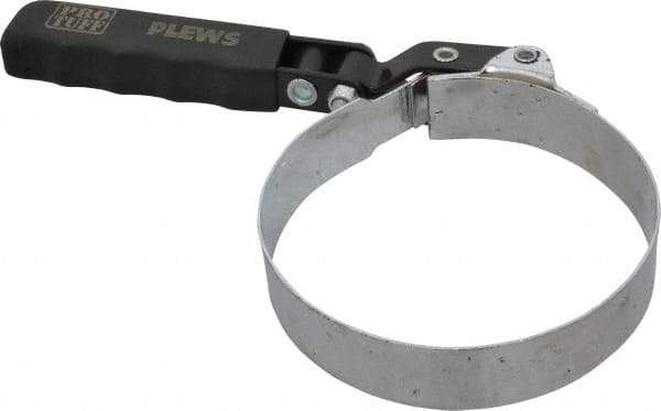 Plews - 4-1/8 to 4-1/2" Diam, Swivel Handle Large Oil Filter Wrench - Steel, For Use with Filters from 4-1/8 to 4-1/2" - Exact Tool & Supply