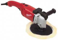 Milwaukee Tool - 7" Pad Diam, 2,800 RPM, Handheld Electric Polisher - 5/8-11" Spindle Thread, 11 Amps, 120 Volts - Exact Tool & Supply