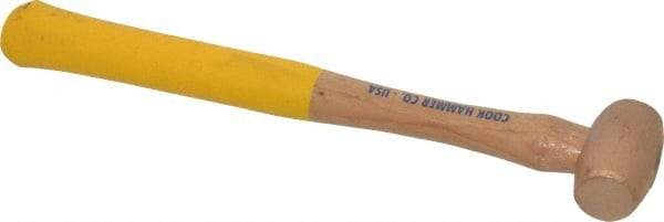 Cook Hammer - 1/2 Lb Head Nonsparking Mallet - 12" OAL, Wood Handle - Exact Tool & Supply