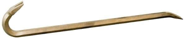 Ampco - 36" OAL Nonsparking Wrecking Bar - 1-11/16" Wide, Aluminum Bronze - Exact Tool & Supply