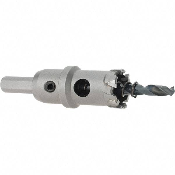 Value Collection - 7/8" Diam, 1" Cutting Depth, Hole Saw - Carbide-Tipped Saw - Exact Tool & Supply