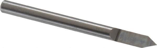 Value Collection - 60° Incl Angle, 1/8" Shank Diam, 1-1/2" OAL, 1/8" Cut Diam, Conical Engraving Cutter - 0.108" LOC, Right Hand Cut, Micrograin Solid Carbide, Uncoated - Exact Tool & Supply