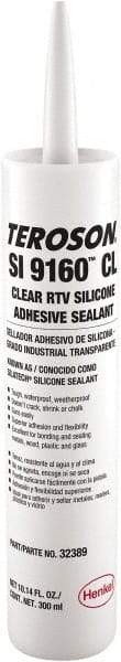 Loctite - 10.15 oz Cartridge Clear RTV Silicone Caulk - Nonpaintable - Exact Tool & Supply