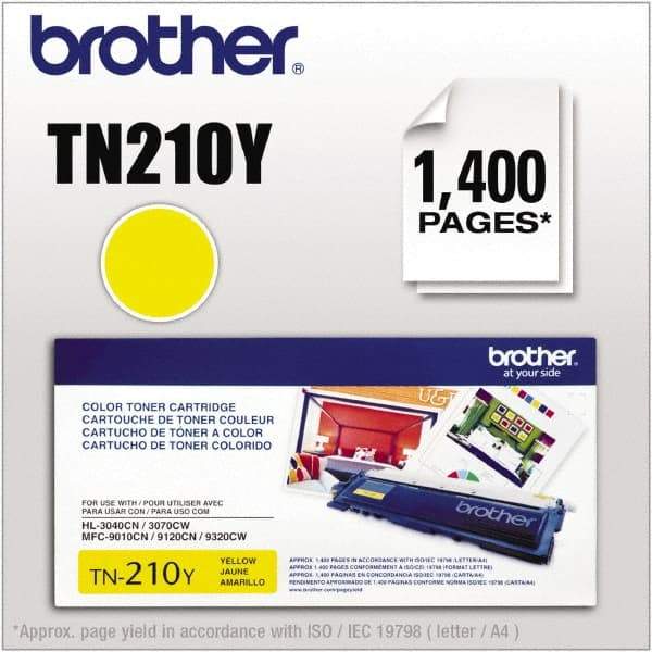 Brother - Yellow Toner Cartridge - Use with Brother HL-3040CN, 3045CN, 3070CW, 3075CW, MFC-9010CN, 9120CN, 9125CN, 9320CW, 9325CW - Exact Tool & Supply