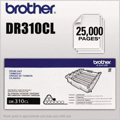 Brother - Black Drum Unit - Use with Brother HL-4150CDN, 4570CDW, 4570CDWT, MFC-9460CDN, 9560CDW, 9970CDW - Exact Tool & Supply