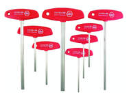 8 Piece - 2.0 - 10mm - T-Handle Hex Ergonomic Comfort Grip Metric Set - Exact Tool & Supply