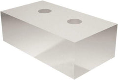 Schunk - 125mm Wide x 100mm High x 68mm Thick, Flat/No Step Vise Jaw - Soft, Aluminum, Moveable Jaw, Compatible with KSC 125 Vises - Exact Tool & Supply