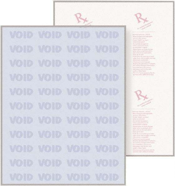 DocuGard - 8-1/2" x 11" Blue Medical Security Paper - Use with Laser Printers, Inkjet Printers - Exact Tool & Supply