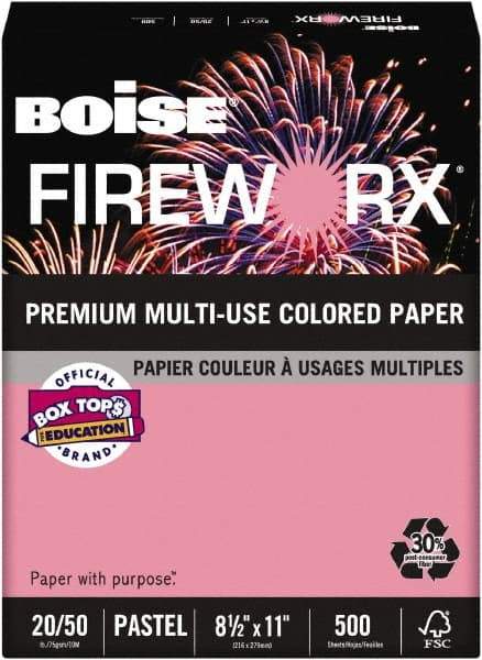 Boise - 8-1/2" x 11" Cherry Coiled Phone Cord - Use with Laser Printers, Copiers, Plain Paper Fax Machines, Multifunction Machines - Exact Tool & Supply