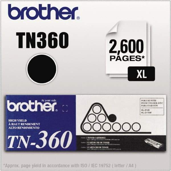 Brother - Black Toner Cartridge - Use with Brother DCP-7030, 7040, HL-2140, 2150N, 2170W, MFC-7320, 7340, 7345N, 7440N, 7840W - Exact Tool & Supply