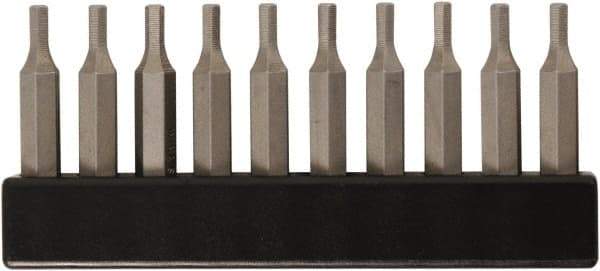 Wiha - 5/32" Hex Screwdriver Bit - 4mm Drive, 28mm OAL - Exact Tool & Supply