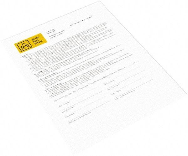 Xerox - 8-1/2" x 11" White Carbonless Paper - Use with Laser Copiers, Laser Printers - Exact Tool & Supply