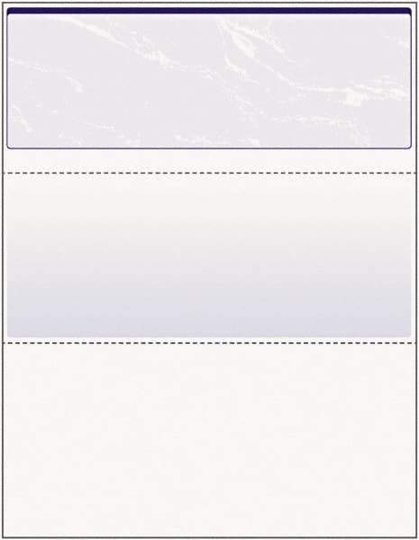 DocuGard - 8-1/2" x 11" Blue Marble Standard Security Check - Use with Inkjet Printers, Laser Printers - Exact Tool & Supply